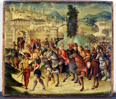Szene aus der römischen Geschichte von Niccolo the Younger Giolfino